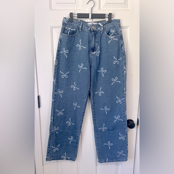 NWT Flying Angel Allover Bow Print Jeans. Size 11/30. - Picture 9 of 9